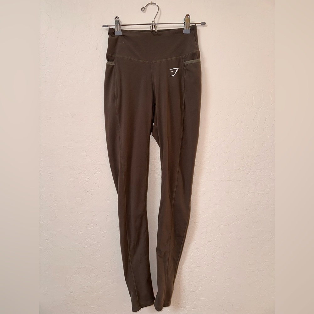 Gymshark Olive Green Leggings (XS)